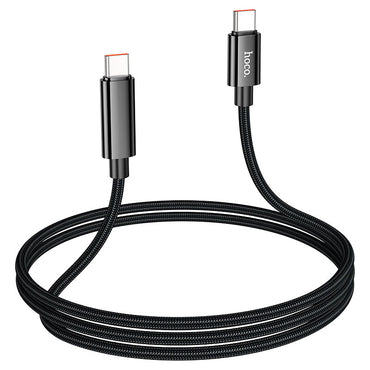 Hoco U125 Benefit 100W charging data cable with display Type-C to Type-C - Saif Al Najmi Kw