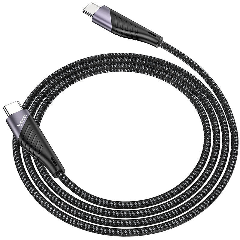 Hoco U95 Freeway PD charging data cable 60W for Type-C to Type-C 1.5M - Saif Al Najmi Kw