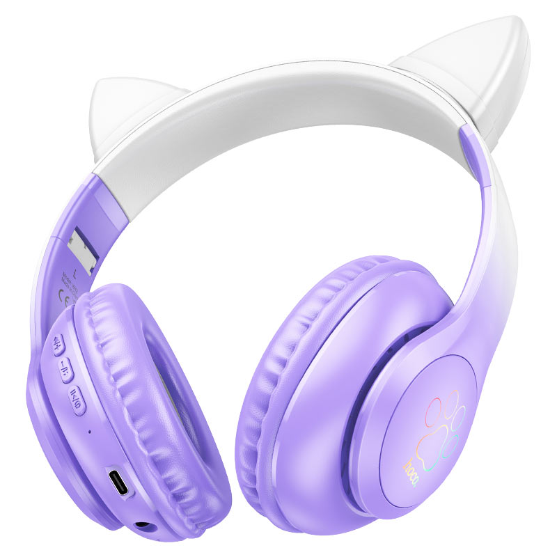 Hoco W42 Cat Ears Wireless Wired Headphones
