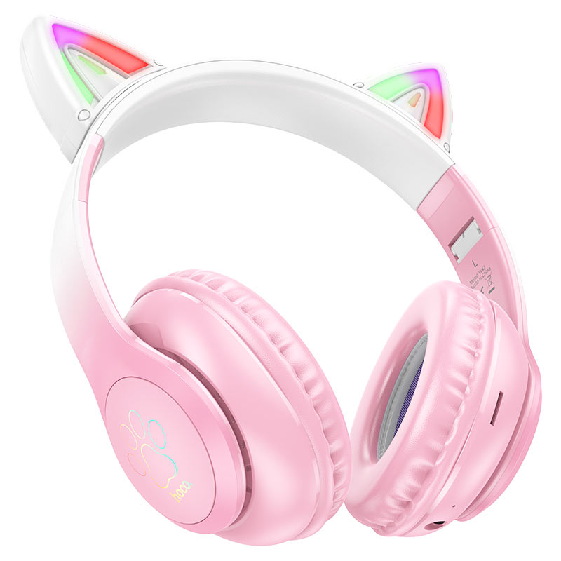 Hoco W42 Cat Ears Wireless Wired Headphones