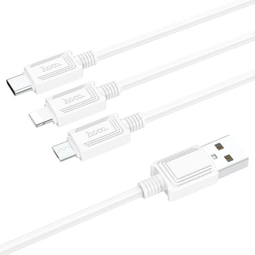 Hoco X74 3-in-1 charging cable(iP+Micro+Type-C) - Saif Al Najmi Kw