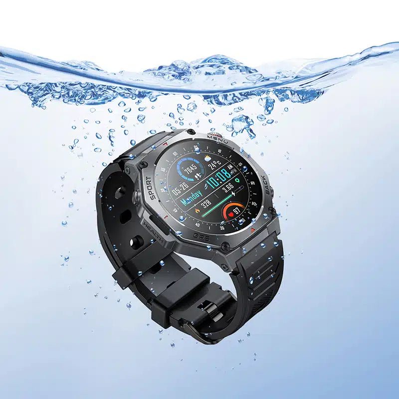 HOCO Y37 AMOLED GPS Smart Sport Watch with Calling Black - Saif Al Najmi KwSmart WatchesHocoSaif Al Najmi KwHOCO Y37 AMOLED GPS Smart Sport Watch with Calling Black