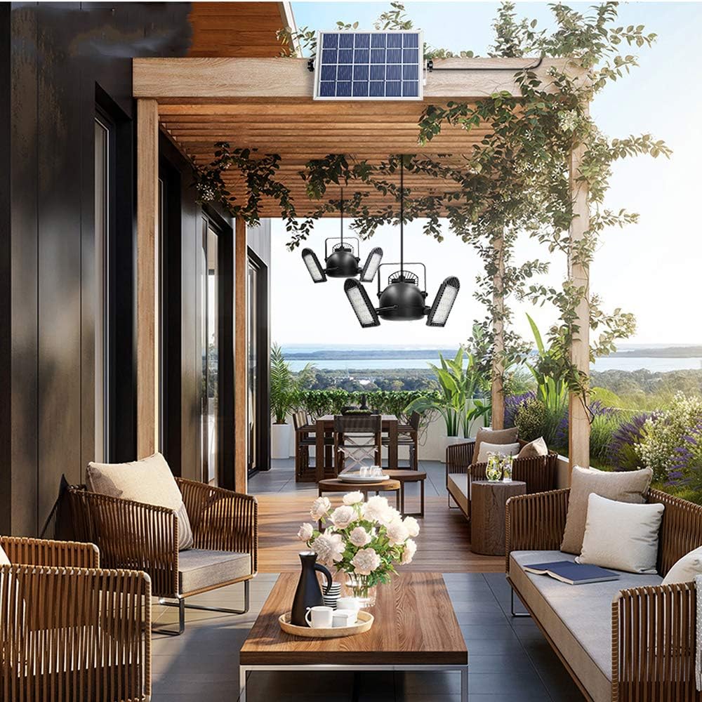 HULPPRE Solar LED Garage Light 60 LEDs with Remote Control - Saif Al Najmi KwLED LightHULPPRESaif Al Najmi KwHULPPRE Solar LED Garage Light 60 LEDs with Remote Control