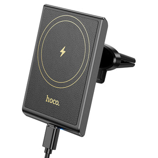 HW19 Precious magnetic wireless fast charging car holder(air outlet) - Black - Saif Al Najmi KwMobile StandsHocoSaif Al Najmi KwHW19132620HW19 Precious magnetic wireless fast charging car holder(air outlet) - Black - Saif Al Najmi Kw