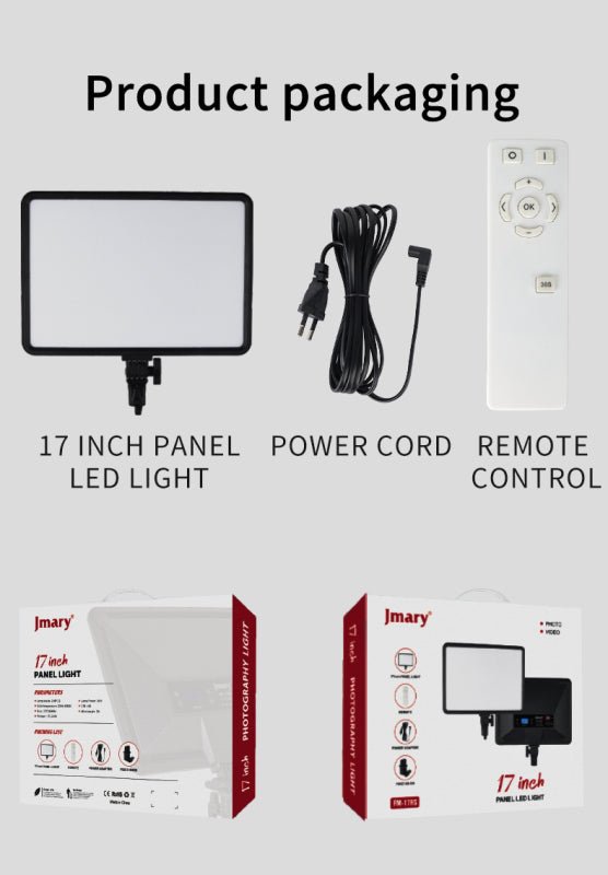 Jmary FM - 17RS 17” 40W LED Panel Video Light Bi - Color - Saif Al Najmi KwLED LightJmarySaif Al Najmi KwJmary FM - 17RS 17” 40W LED Panel Video Light Bi - Color