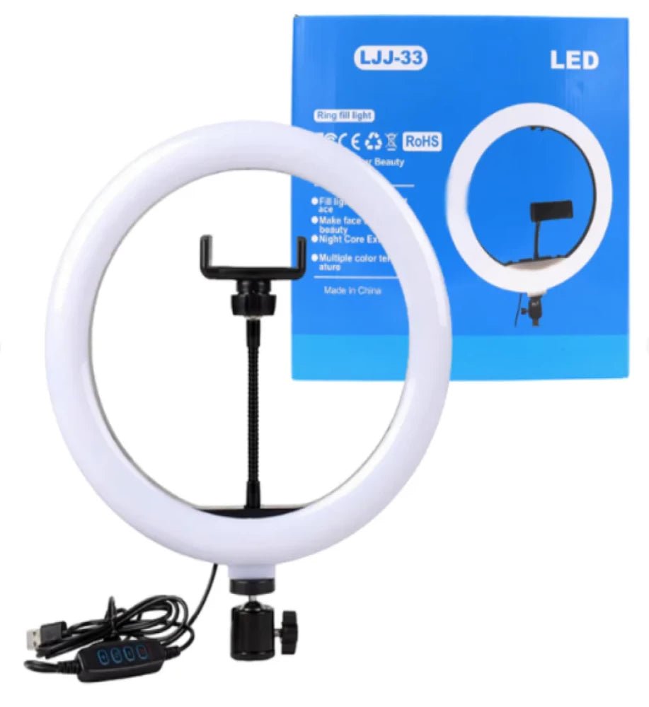 LJJ - 33 33cm USB LED Ring Light – Plug & Play, Dimmable for Video & Makeup - Saif Al Najmi KwLED LightSaif Al Najmi KwSaif Al Najmi KwLJJ - 33 33cm USB LED Ring Light – Plug & Play, Dimmable for Video & Makeup