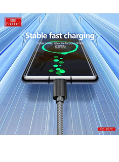 Earldom USB Data Cable EC-187C - 2.4A Fast Charging & Sync (USB to USB-C) - Saif Al Najmi Kw