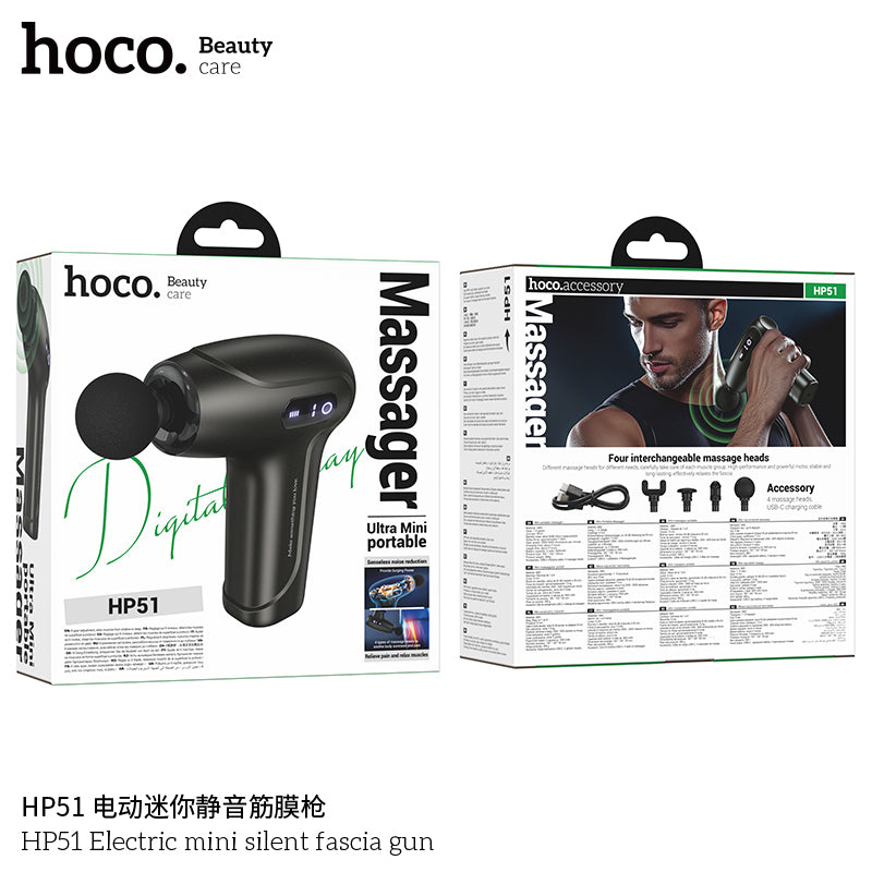 Hoco HP51 Mini Fascial Gun – Portable Deep Tissue Handheld Massager