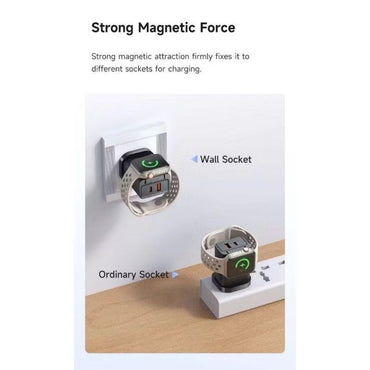 Mcdodo CH-398 30W 2-in-1 UK Travel Charger 3Pin USB A + USB C + Watch Charger - Saif Al Najmi Kw