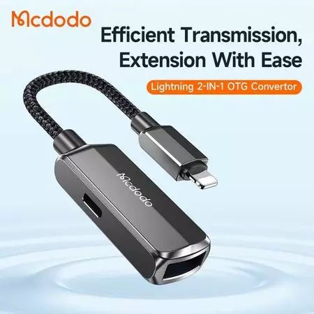 Mcdodo CA - 2690 2 in 1 USB Lightning OTG 3.0 Converter Adapter - Saif Al Najmi KwOTG / ConnectorsMcdodoSaif Al Najmi KwCA-2690Mcdodo CA - 2690 2 in 1 USB Lightning OTG 3.0 Converter Adapter - Saif Al Najmi Kw