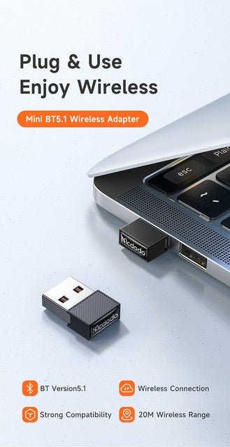 Mcdodo OT - 1580 Wireless Bluetooth Adapter - Saif Al Najmi KwOTG / ConnectorsMcdodoSaif Al Najmi KwMcdodo OT - 1580 Wireless Bluetooth Adapter - Saif Al Najmi Kw