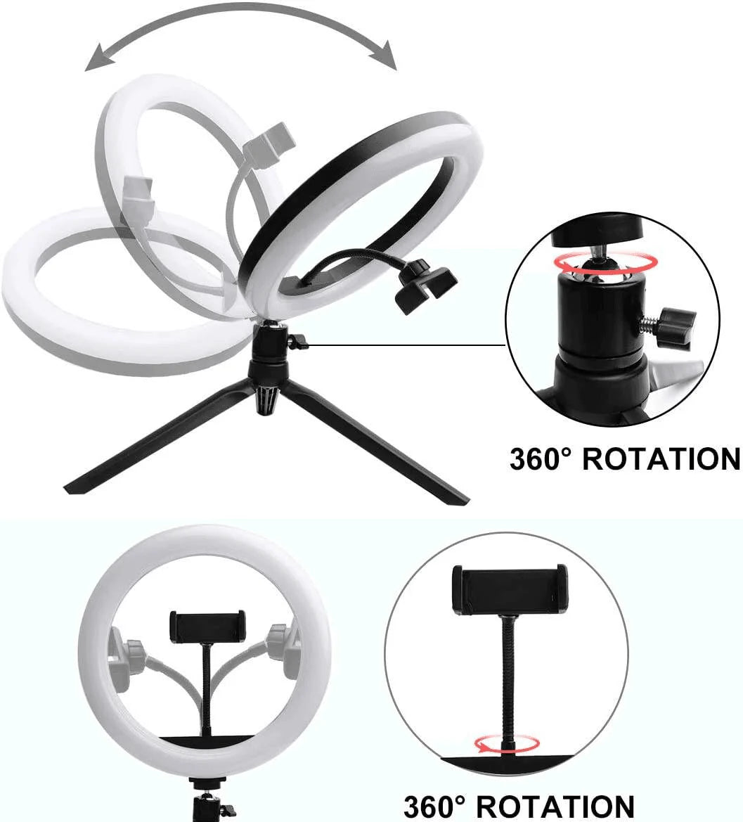 MJ-30 RGB LED Soft Ring Light with Stand - Selfie Light for Photography, Makeup & Live Streaming - Saif Al Najmi Kw