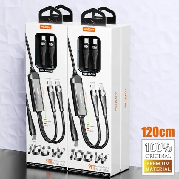 MOXOM 2 - in - 1 USB - C 100W PD Charging Data Cable with LED Display - Fast Charging for USB C Laptops - Saif Al Najmi KwData CablesMOXOMSaif Al Najmi KwMX-CB155131559MOXOM 2023 Hot Selling 2 in1 usb - c 100w Pd Charging Data Cable LED Display Type C Charging for USB C Laptop - Saif Al Najmi Kw