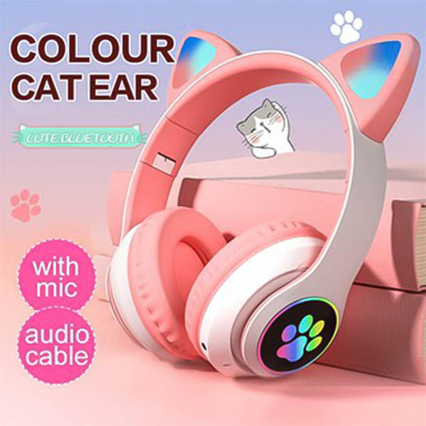 Cute Cat Stereo Foldable Wireless Headsets - Saif Al Najmi Kw