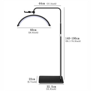 Vertical LED Moon Light HD - M6X – Dimmable, 360° Rotatable, Height Adjustable - Saif Al Najmi KwLED LightSaif Al Najmi KwSaif Al Najmi KwBlackVertical LED Moon Light HD - M6X – Dimmable, 360° Rotatable, Height Adjustable