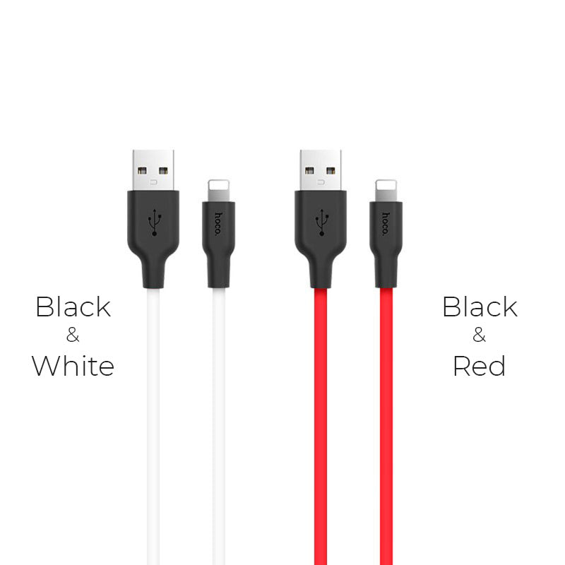 Hoco X21 Silicone iP charging cable 1M - Saif Al Najmi Kw