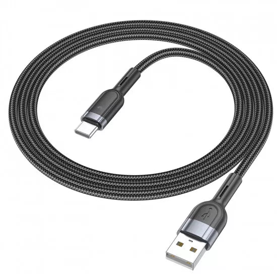 Hoco U117 Grand intelligent power-off charging data cable Type-C - Saif Al Najmi Kw