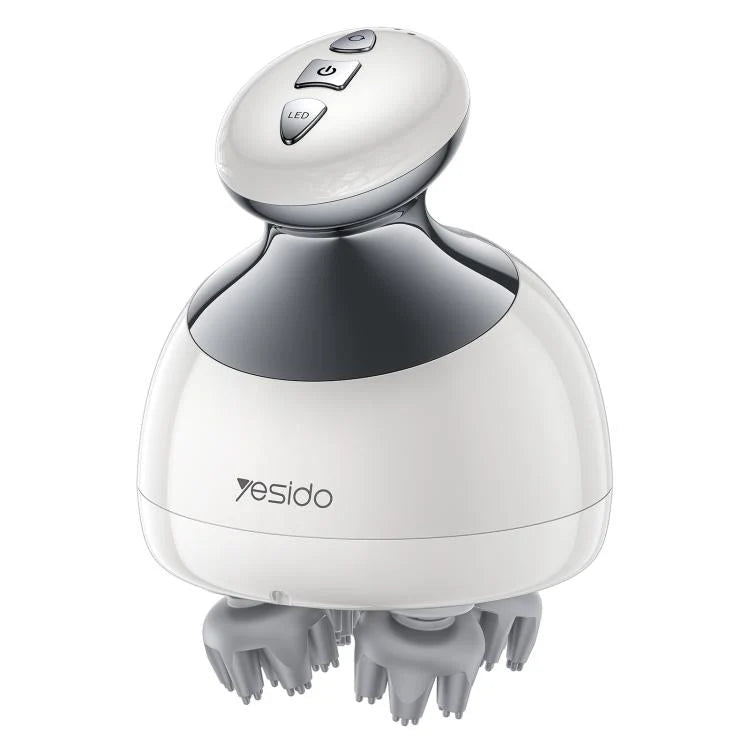 Yesido MG12 Waterproof Intelligent Head Massager – IPX7, White