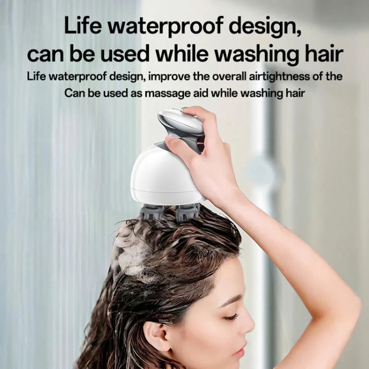 Yesido MG12 Waterproof Intelligent Head Massager – IPX7, White