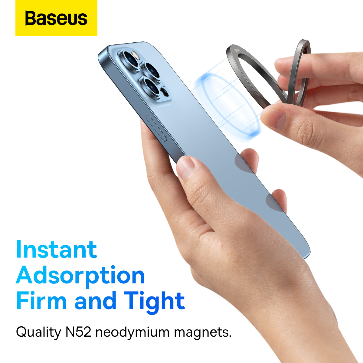 Baseus Halo Series Foldable Metal Ring Stand Single - Saif Al Najmi Kw