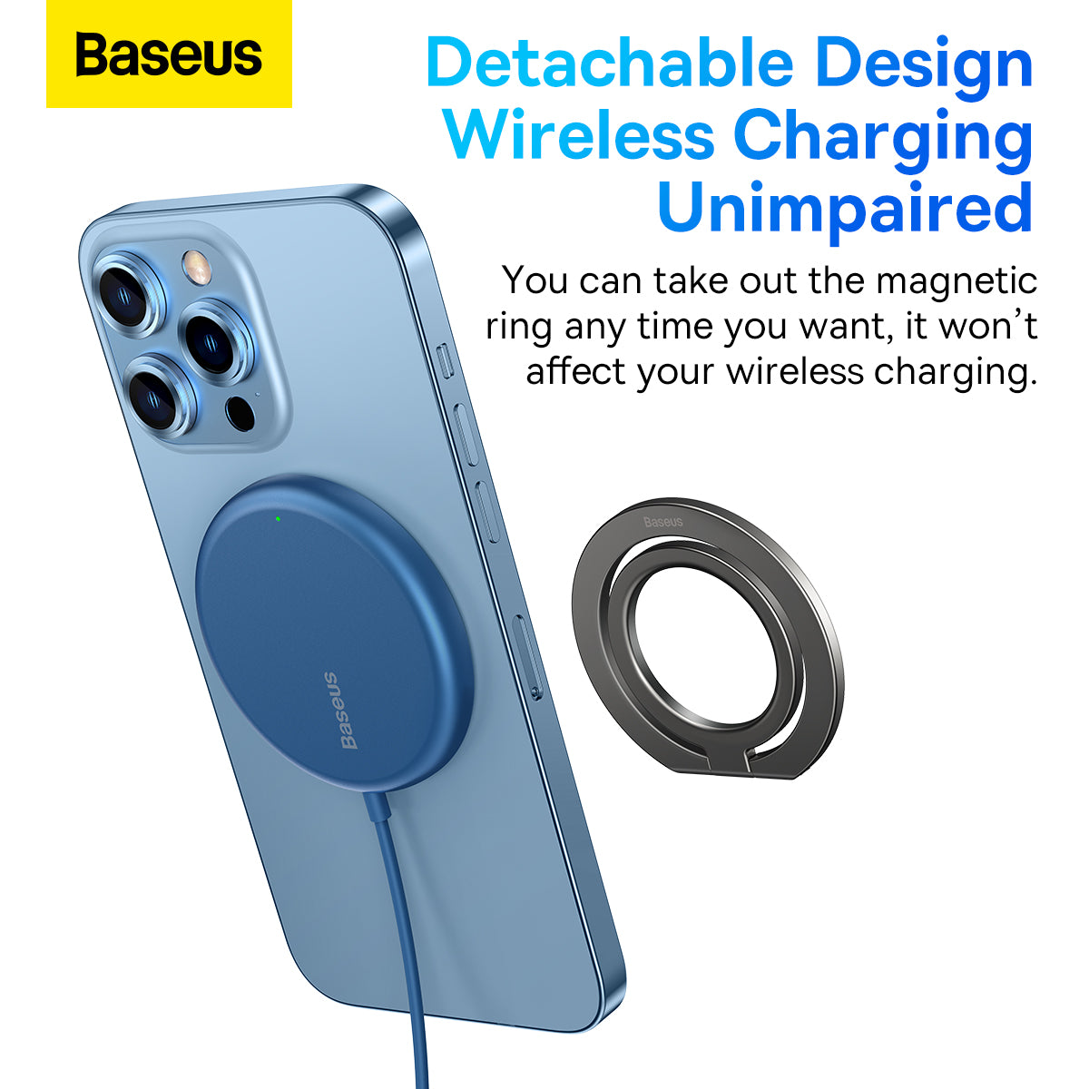 Baseus Halo Series Foldable Metal Ring Stand Single - Saif Al Najmi Kw