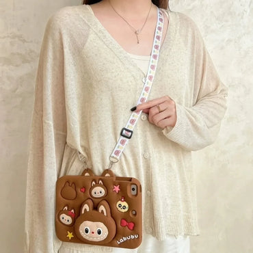 Labubu Shockproof iPad Case with Pencil Holder – Multi-Color Options