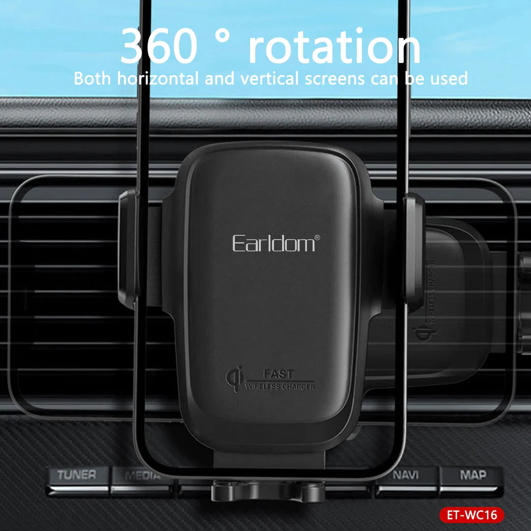 Earldom WC16 15W Wireless Car Charger / Holder with Suction Cup - Saif Al Najmi Kw