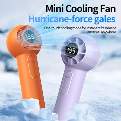 Portable Rechargeable Handheld Fan — Car Bedroom Outdoor