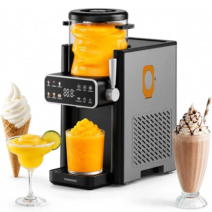 Porodo Frappé Ice Cream & Slushie Maker – 1.2L Dual Function