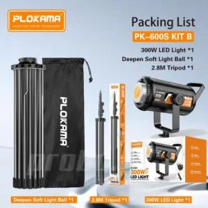 Plokama PK-600S-B Professional Softbox Lighting Kit 300W