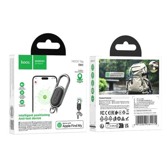 Hoco E91J Bluetooth Tracker — Anti-Lost Keychain for iOS