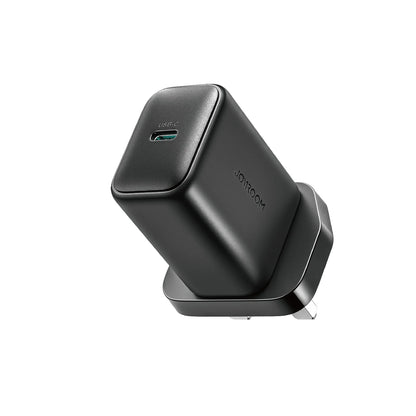 Joyroom 25W Fast Charger with USB-C to C Cable (1m) – UK Plug, Black (JR-TCF23)