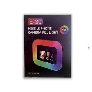 Generic E-30 Mobile Phone Camera Fill Light – Portable Clip-On LED Selfie Light for Video Recording