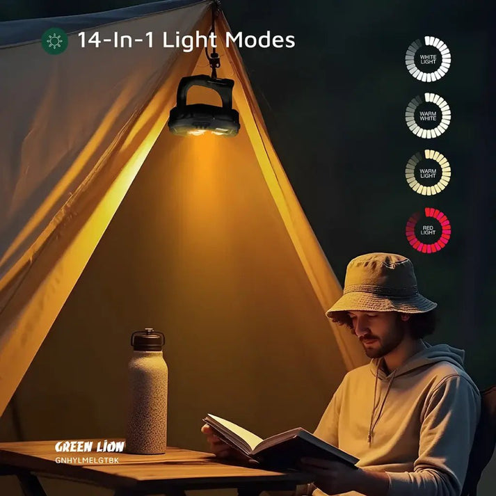 1000lm Hyper Lume Working Light Portable LED Green Lion - Black - Saif Al Najmi KwLED LightGreen LionSaif Al Najmi Kw1000lm Hyper Lume Working Light Portable LED Green Lion - Black