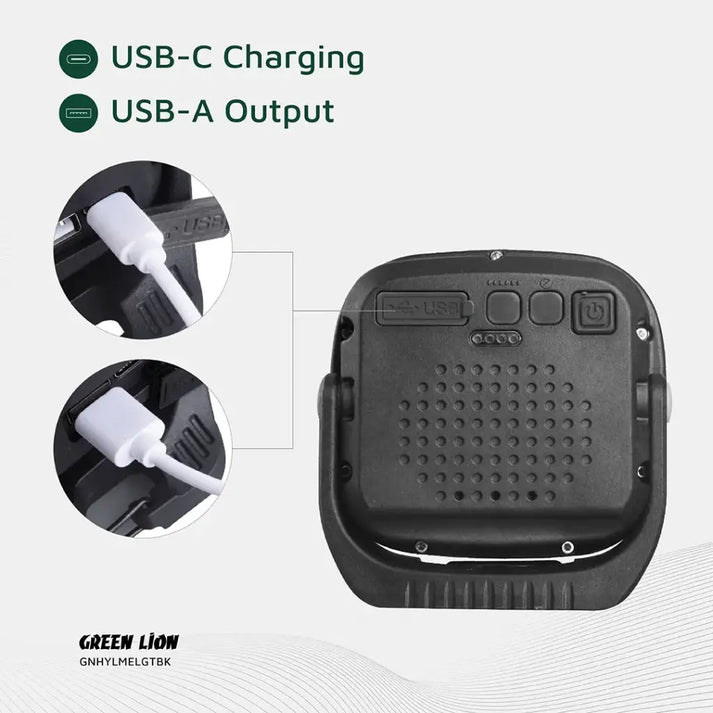 1000lm Hyper Lume Working Light Portable LED Green Lion - Black - Saif Al Najmi KwLED LightGreen LionSaif Al Najmi Kw1000lm Hyper Lume Working Light Portable LED Green Lion - Black