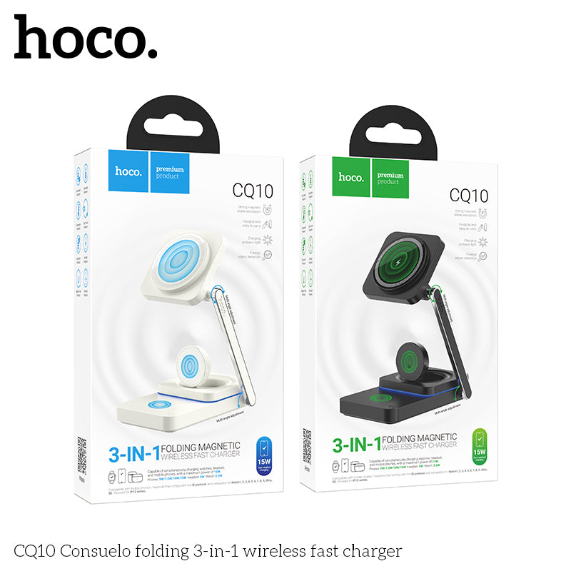 شاحن لاسلكي لسطح المكتب HOCO CQ10 بقوة 15 وات