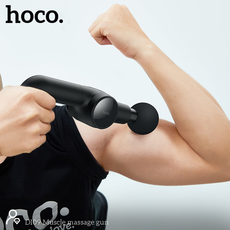 HOCO DI09 Fascia Gun Muscle Massager Black Color - hocotech