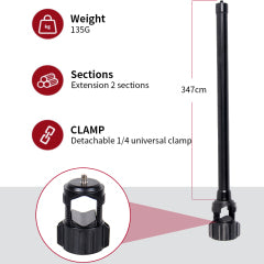 Jmary MT-21 Tripod Stand with Bluetooth Remote Control - Adjustable & Portable - Saif Al Najmi Kw