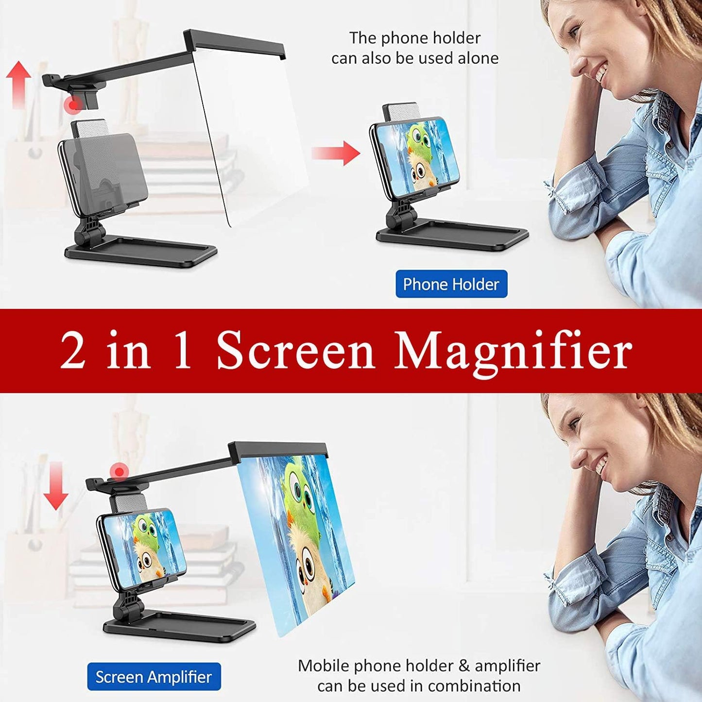 12″ Phone Screen Magnifier Stand - Saif Al Najmi KwPhone HolderSaif Al Najmi KwSaif Al Najmi Kw12″ Phone Screen Magnifier Stand