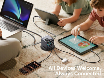 140W JOYROOM JR - TRD01 PODIX 5 - Port Desktop GaN Charger - Saif Al Najmi KwDesktop ChargersJOYROOMSaif Al Najmi Kw140W JOYROOM JR - TRD01 PODIX 5 - Port Desktop GaN Charger