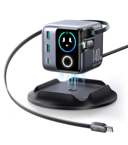 140W JOYROOM JR - TRD01 PODIX 5 - Port Desktop GaN Charger - Saif Al Najmi KwDesktop ChargersJOYROOMSaif Al Najmi Kw140W JOYROOM JR - TRD01 PODIX 5 - Port Desktop GaN Charger