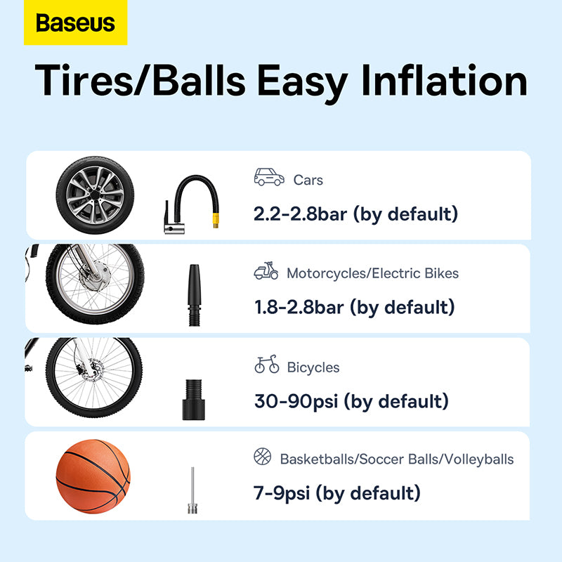 Baseus super mini Wireless Car Inflator - Saif Al Najmi Kw