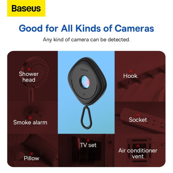 Baseus Heyo Camera Detector Mini Travel Hotel Hidden Camera Finder Camera Infrared Detector - Saif Al Najmi Kw