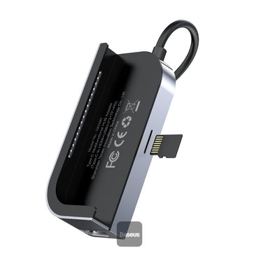 Baseus Bend Angle No.7 Multifunctional Type-C HUB Converter Upgrade Space Gray - Saif Al Najmi Kw