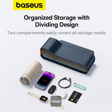 Baseus Car Seat Gap Organizers Storage Box Console with Cup Holder for Front Passenger Side and Driver Side - Saif Al Najmi Kw