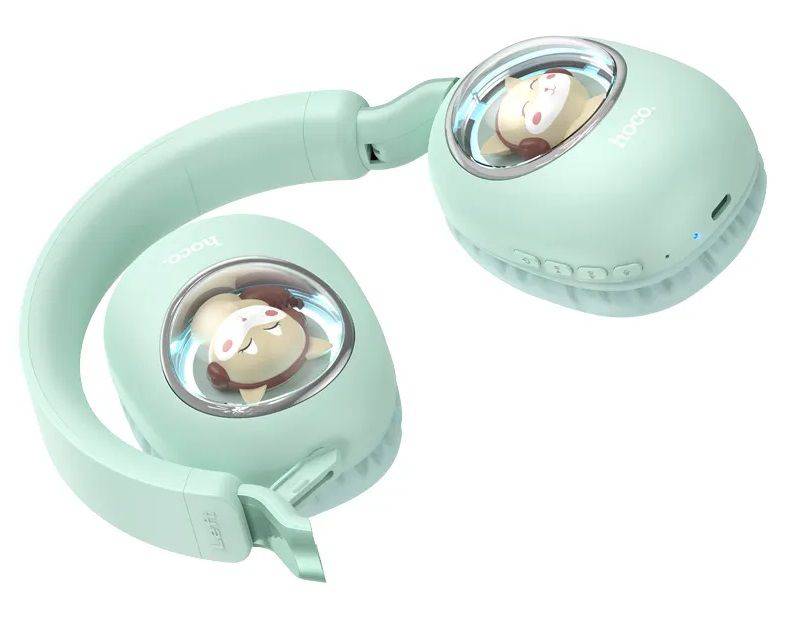 Hoco ESD11 Cute Luminous Bluetooth Headphones - Stylish Sound with LED Lights - Saif Al Najmi Kw