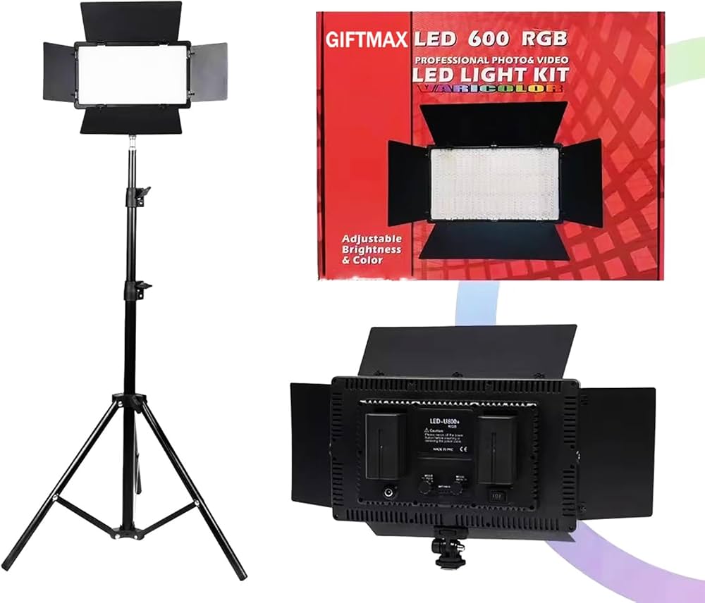 LED 600 RGB Professional Photo & Video Kit Pro 600 Studio Light