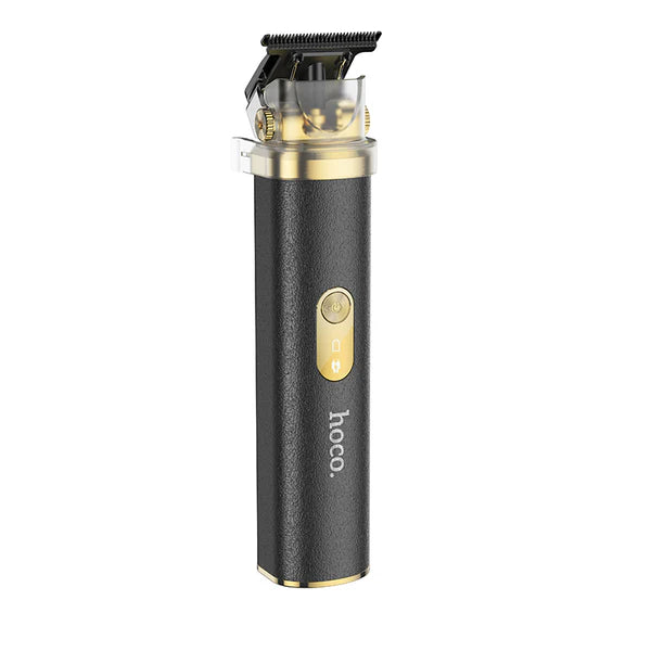 Hoco HP22 Retro Electric Hair Clipper – Black & Gold Precision Trimmer for Hair & Beard - Saif Al Najmi Kw