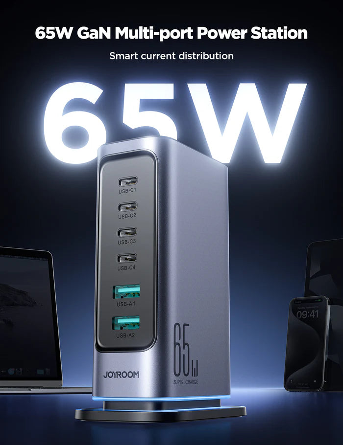 JOYROOM JR-TCM02 65W Multi-port Charger - Saif Al Najmi Kw