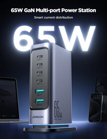 JOYROOM JR-TCM02 65W Multi-port Charger - Saif Al Najmi Kw